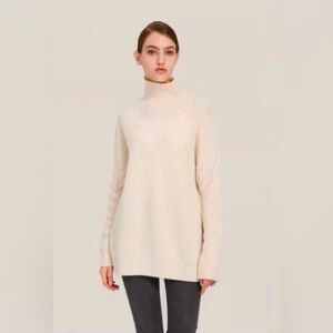 Gentle Herd Oversized 70% Wool & 30% Cashmere Sweater, Size Large